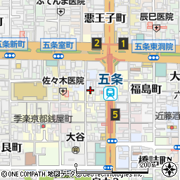 京都府京都市下京区横諏訪町325周辺の地図