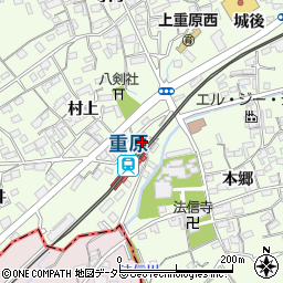重原駅周辺の地図