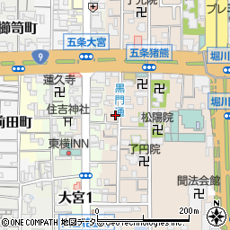 京都府京都市下京区柿本町594-18周辺の地図