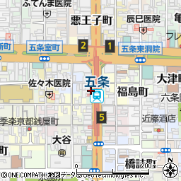 京都府京都市下京区大坂町周辺の地図