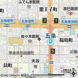 京都府京都市下京区横諏訪町312周辺の地図