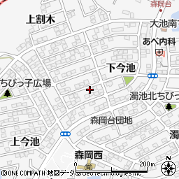 愛知県知多郡東浦町森岡下今池17-33周辺の地図