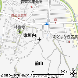 京都府亀岡市篠町森東垣内55-13周辺の地図