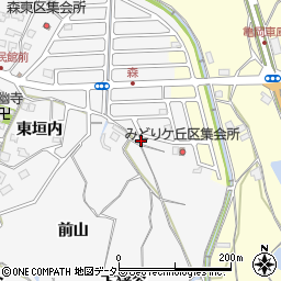 京都府亀岡市篠町森向坂14周辺の地図