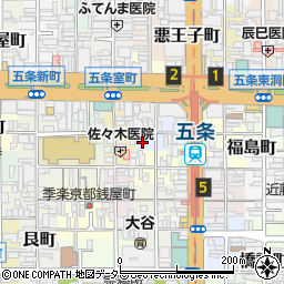 京都府京都市下京区横諏訪町307-2周辺の地図