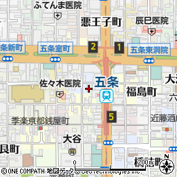 京都府京都市下京区横諏訪町316周辺の地図