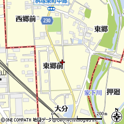 愛知県豊田市桝塚東町東郷前周辺の地図