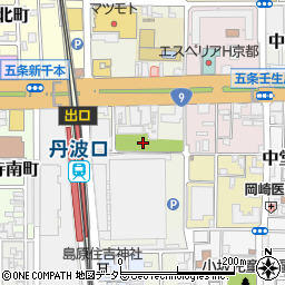 中堂寺公園周辺の地図