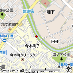 愛知県安城市里町（川田）周辺の地図