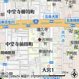 京都府京都市下京区藪之内町周辺の地図