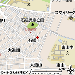 愛知県安城市里町石橋周辺の地図