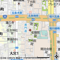 京都府京都市下京区柿本町699-4周辺の地図