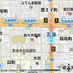 京都府京都市下京区横諏訪町304周辺の地図