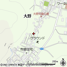 兵庫県西脇市大野544-11周辺の地図