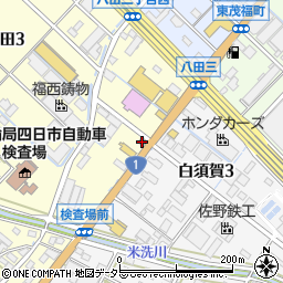 すき屋一国四日市八田店周辺の地図