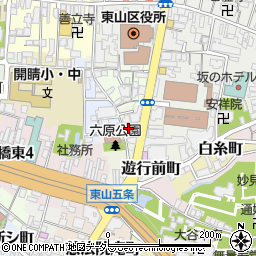 京都府京都市東山区梅林町周辺の地図