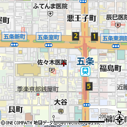 京都府京都市下京区横諏訪町311周辺の地図