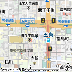 京都府京都市下京区横諏訪町311周辺の地図