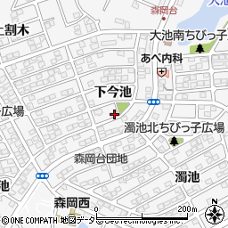 愛知県知多郡東浦町森岡下今池23-7周辺の地図