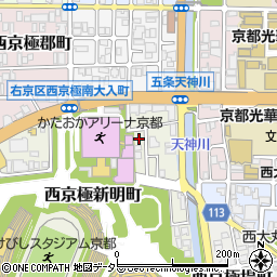 京都府京都市右京区西京極新明町35周辺の地図