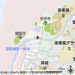 京都府京都市山科区上野池ノ下周辺の地図