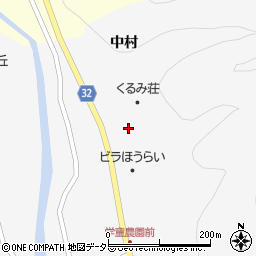 愛知県新城市玖老勢クルミ沢周辺の地図