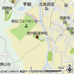 武内飯道神社周辺の地図