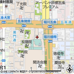 京都府京都市下京区柿本町722-2周辺の地図