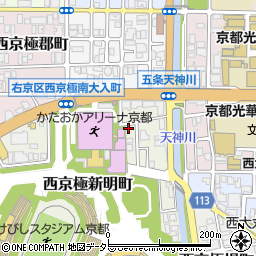 京都府京都市右京区西京極新明町33周辺の地図