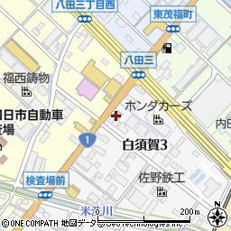 まいどおおきに食堂 四日市白須賀食堂周辺の地図