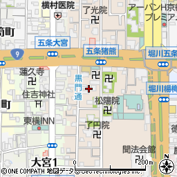 京都府京都市下京区柿本町594-2周辺の地図
