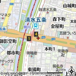 五条京阪周辺の地図