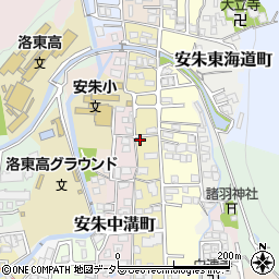 京都府京都市山科区安朱馬場ノ西町26周辺の地図