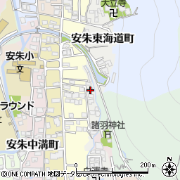 京都府京都市山科区安朱東海道町30-6周辺の地図