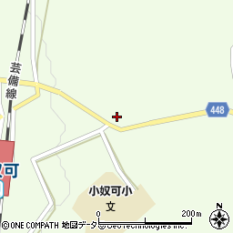 広島県庄原市東城町小奴可2683周辺の地図