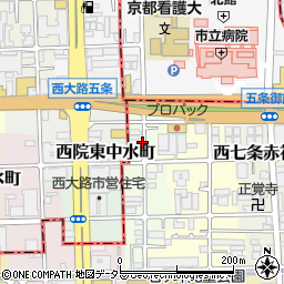 京都府京都市下京区西七条御前田町周辺の地図