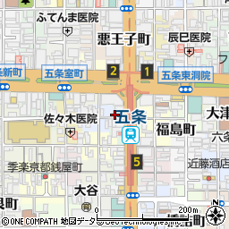 京都府京都市下京区横諏訪町321周辺の地図