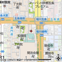 京都府京都市下京区柿本町722-1周辺の地図