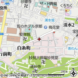 京都きものレンタル　ｗｏｒｇｏ　清水坂店周辺の地図