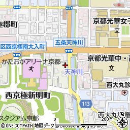 千賀塾西京極教室周辺の地図