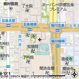 京都府京都市下京区柿本町713周辺の地図