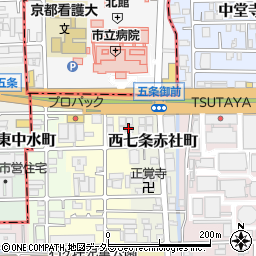 株式会社一条工務店　京都五条東展示場周辺の地図