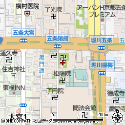 京都府京都市下京区柿本町674周辺の地図