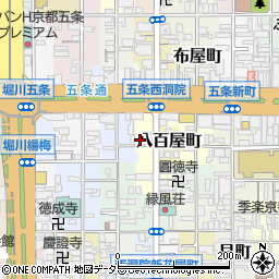 京都府京都市下京区小柳町周辺の地図