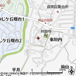 京都府亀岡市篠町森上垣内周辺の地図