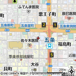 京都府京都市下京区横諏訪町308周辺の地図