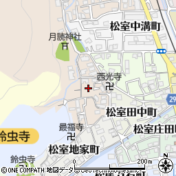 京都府京都市西京区松室山添町周辺の地図