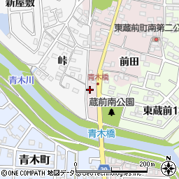愛知県岡崎市東蔵前町火打山43周辺の地図