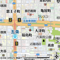 ベッセルホテルカンパーナ京都五条駐車場周辺の地図