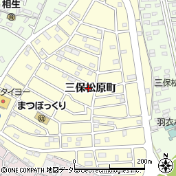 静岡県静岡市清水区三保松原町周辺の地図